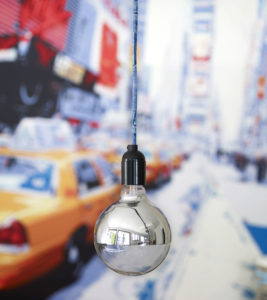 Suspension avec câble décoré jean's
