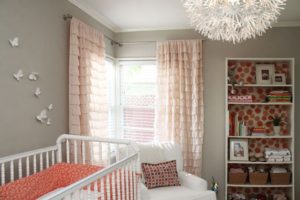 Chambre de bébé, du tissu au mètre pour la décoration1